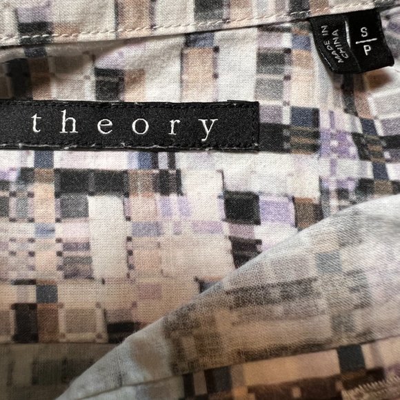 Theory - Blouse - Womens - Pixel Print - Size Small - Picture 8 of 8